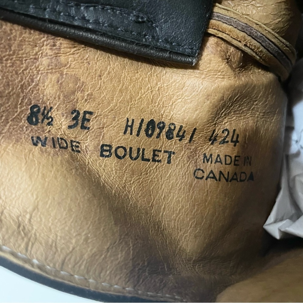 Boulet Womens Western Boots Size 8.5 Cowboy Boots 3E Wide - Picture 12 of 16